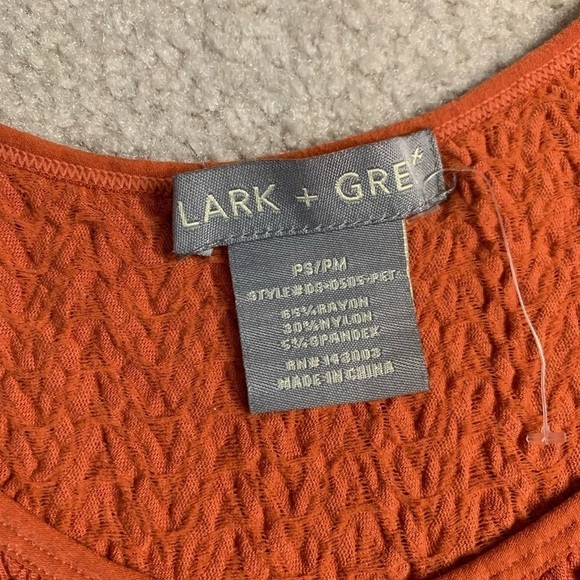 NWOT Lark + Grey Women Boho Maxi Dress Size PS/PM Fall Orange - Picture 5 of 7